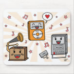 Cute Music Players - Mouse Pad
