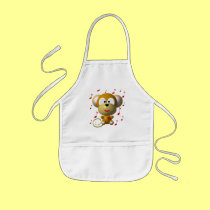 Cute musical monkey aprons