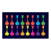 Cute Nail Polish Business Card