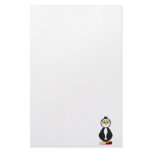 Cute Nerdy Bookworm Penguin stationery