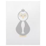 Cute Nerdy Penguin Personalized Letterhead