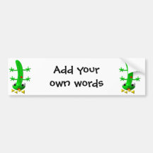 Cute newt nibbling nachos bumper stickers