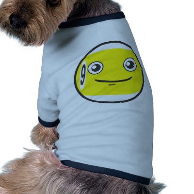 Cute Nine 9 Ball Billiard Cartoon Pet Clothing by graphicdesigner