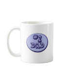 Cute, "Number 1 Dad" Coffee Mugs