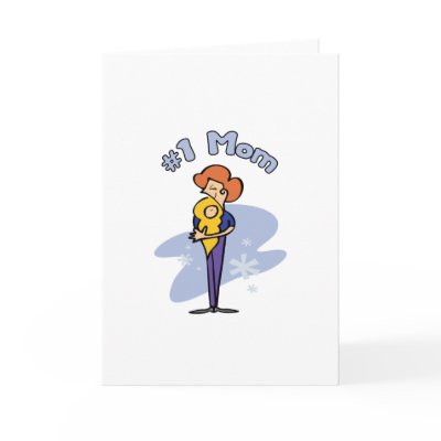 Cute "Number 1" m design Card by Eholidayz