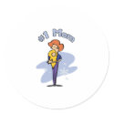 Cute "Number 1" Mom design stickers