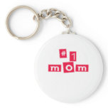 Cute, "Number 1 Mom" Key Chain