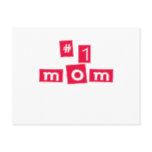 Cute, "Number 1 Mom" Postcard