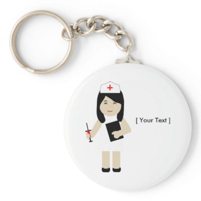 Cute Nurse 2 Keychain by windyone