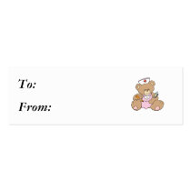 Cute Nurse RN Bear Business Cards