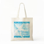 Cute Ocean Blue Starfish Summer Bridesmaids Gift Canvas Bag