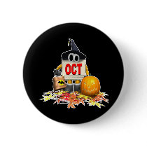 Cute-October-Calendar Pinback Buttons