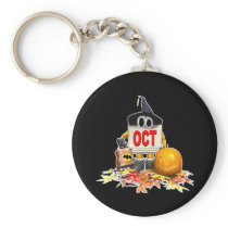 Cute-October-Calendar Key Chains