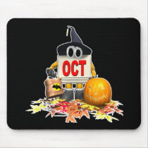 Cute-October-Calendar Mouse Mats