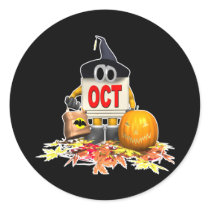 Cute-October-Calendar Sticker