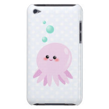 Cute octopus cartoon barely there iPod cover