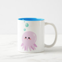 Cute octopus cartoon coffee mug