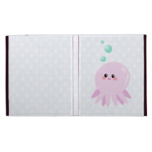 Cute octopus cartoon iPad folio cases