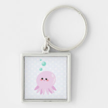 Cute octopus cartoon key chain