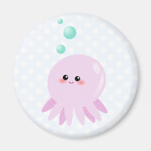 Cute octopus cartoon refrigerator magnet