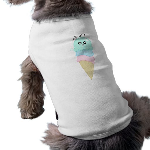 Cute Octopus Ice Cream Dog Tshirt