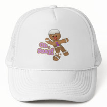 cute oh, snap gingerbread man cookie mesh hats