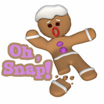cute oh, snap gingerbread man cookie photo cutout