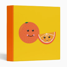 Cute Orange 3 Ring Binders