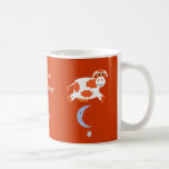 Cute Orange Cows Jumping Over The Moon Mugs