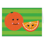 Cute Orange Greeting Card
