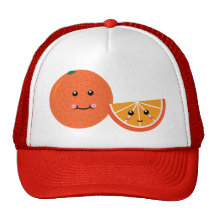 Cute Orange Mesh Hats