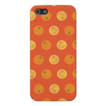 Cute orange Pictures Pattern Covers For iPhone 5