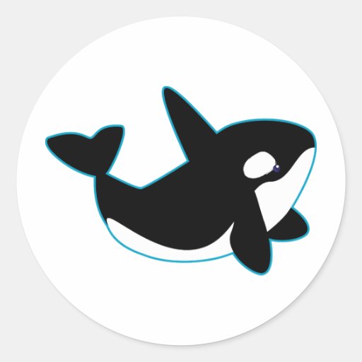 Cute Orca (Killer Whale) Stickers