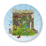 Cute Organic magnet Think Green!