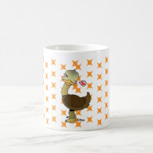 Cute ostrich wink mug