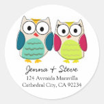 Cute Owl Address Labels Stickers