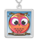 Cute owl design custom necklace