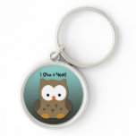 Cute Owl Keychain With Custom Text keychains