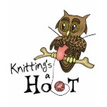 Cute Owl Knitting T-shirt