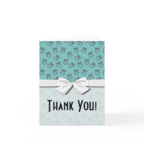cute owl outlines on blue greeting cards