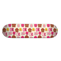 Cute Owls Custom Skate Board