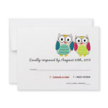 Cute Owls RSVP Cards