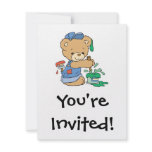 Cute Painter Bear Announcement