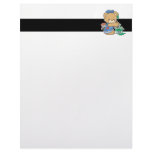 Cute Painter Bear Customized Letterhead