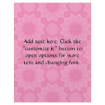 Cute pale pink floral kaleidoscope flyers