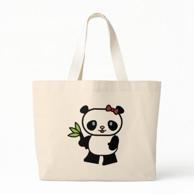 Cute Panda Canvas Bag by animalworld