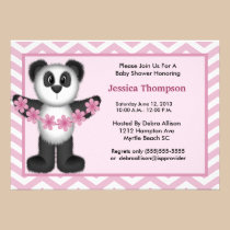 Cute Panda Bear  Baby Shower Invitation invitations