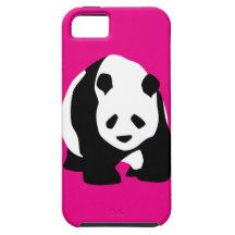 Cute Panda Bear Hot Pink Fuchsia Zoo Wildlife Gift iPhone 5 Cases