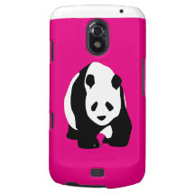 Cute Panda Bear Hot Pink Fuchsia Zoo Wildlife Gift Samsung Galaxy Nexus Cases