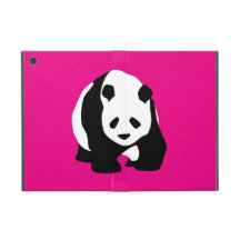 Cute Panda Bear Hot Pink Fuchsia Zoo Wildlife Gift Cases For iPad Mini